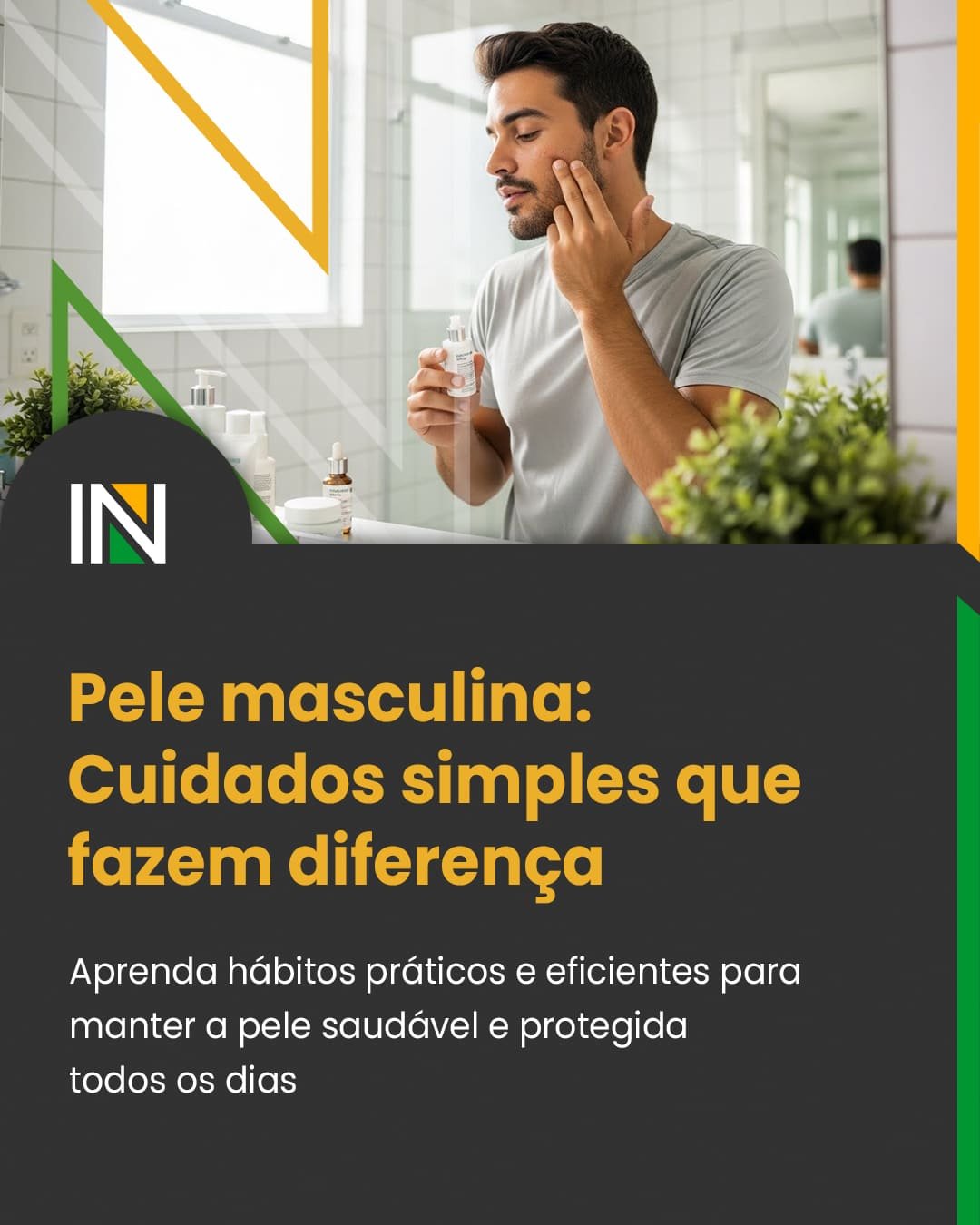 Guia de cuidados com a pele masculina: rotina prática para o dia a dia